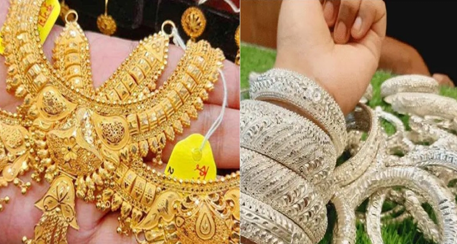 দেশের বাজারে বড় ব্যবধানে কমলো স্বর্ণ ও রুপার দাম