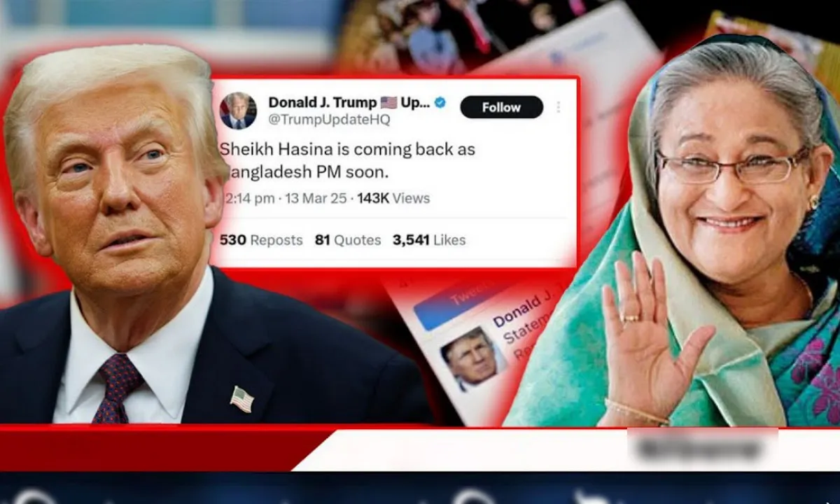 হাসিনার দেশে ফিরে আসা নিয়ে ট্রাম্পের পোস্ট: সত্যতা নিয়ে যা জানা গেল